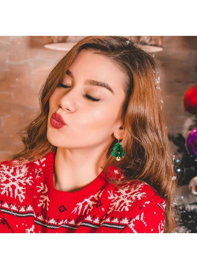 أقراط عيد الميلاد للنساء، أقراط متدلية، مجوهرات العطلات، زينة احتفالية، إكسسوارات - Image 4